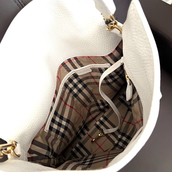 Burberry London Grainy Leather Medium Cale Hobo Bag (NWT) - Picture 7 of 11